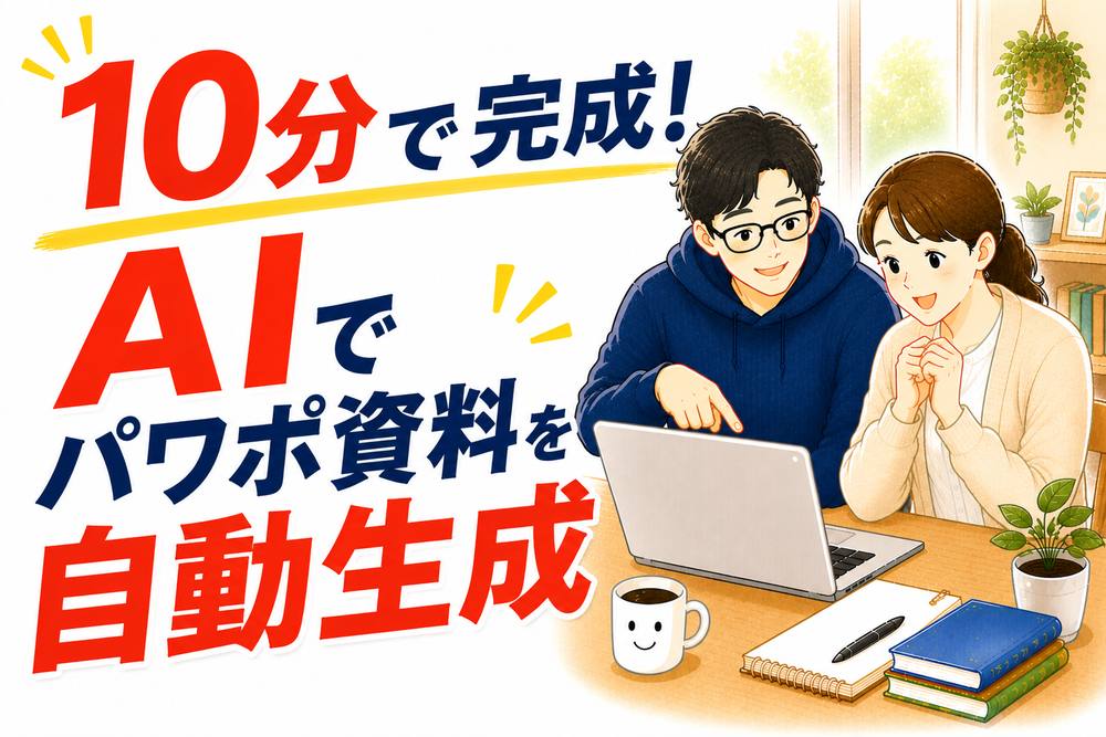 10分で完成 AIでパワポ資料を自動生成